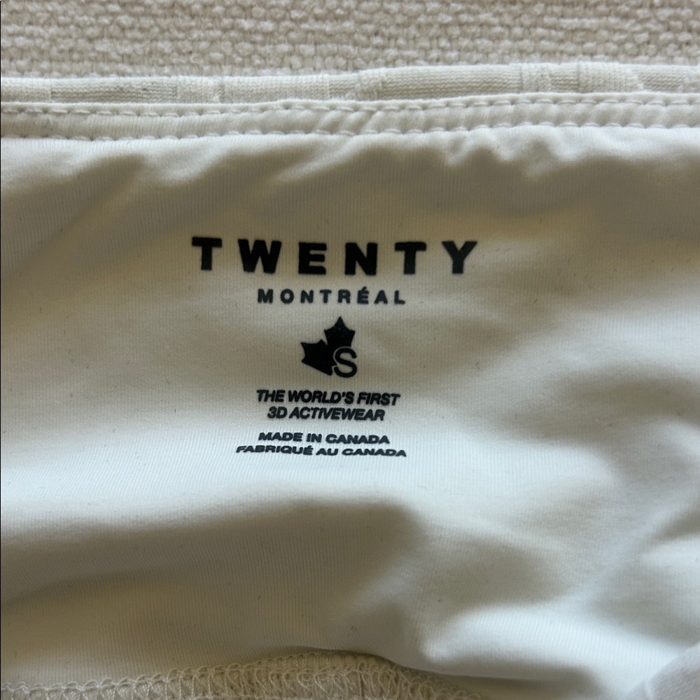 Twenty Montreal Cream Patterned high waisted Leggings - Picture 4 of 5